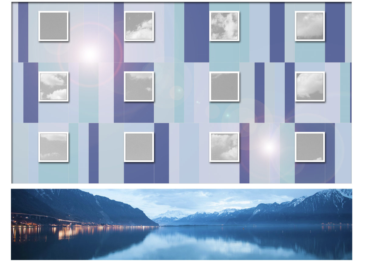 Concept for facades linked to the colors of the sky and the lake. - Gitaly contract