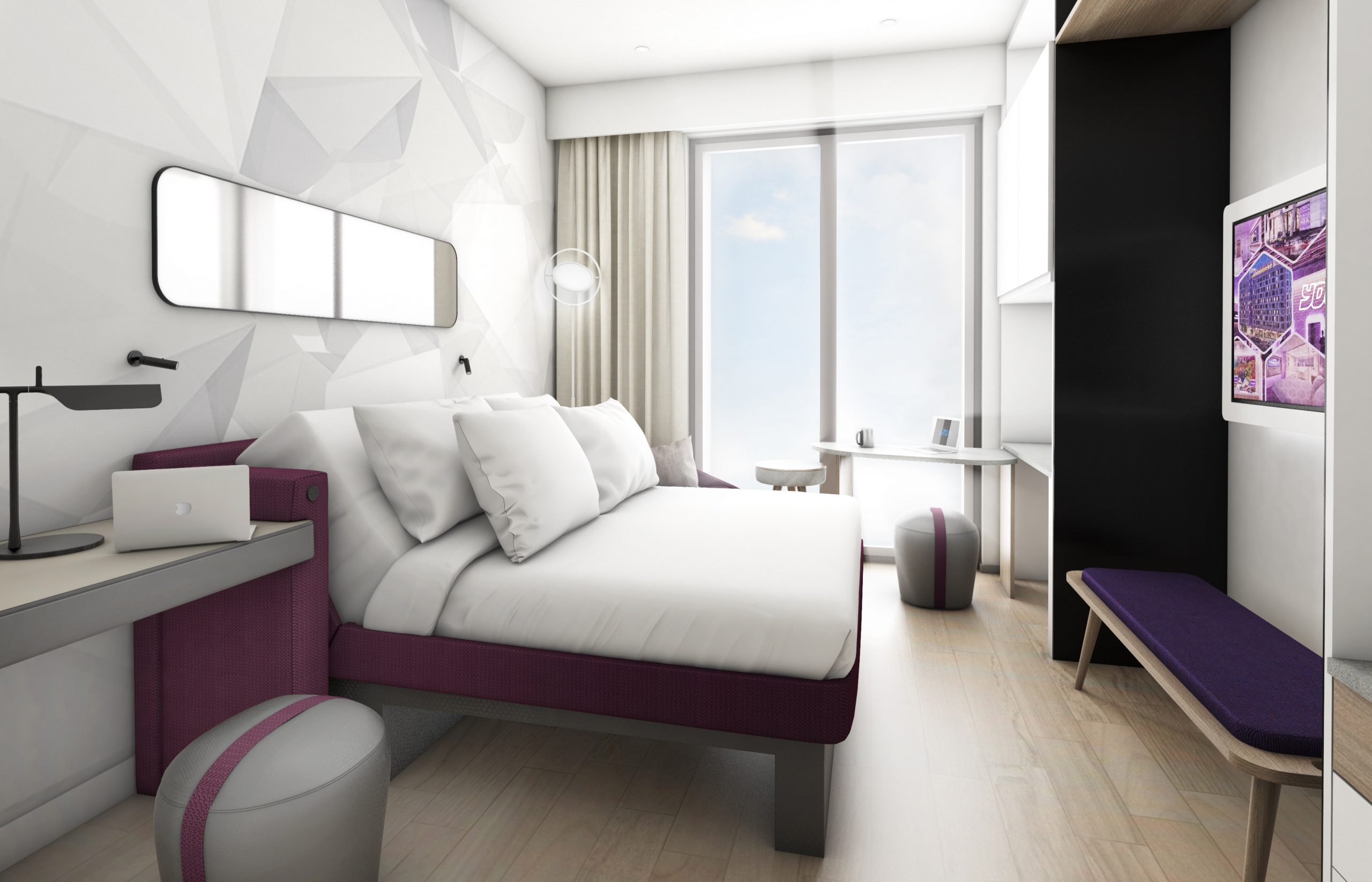 Experience room of Yotel. - Gitaly contract