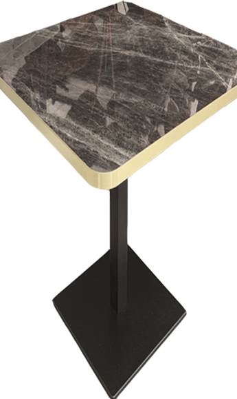 Marble effect brass table, Cactus collection, element of the moodboard - Gitaly contract