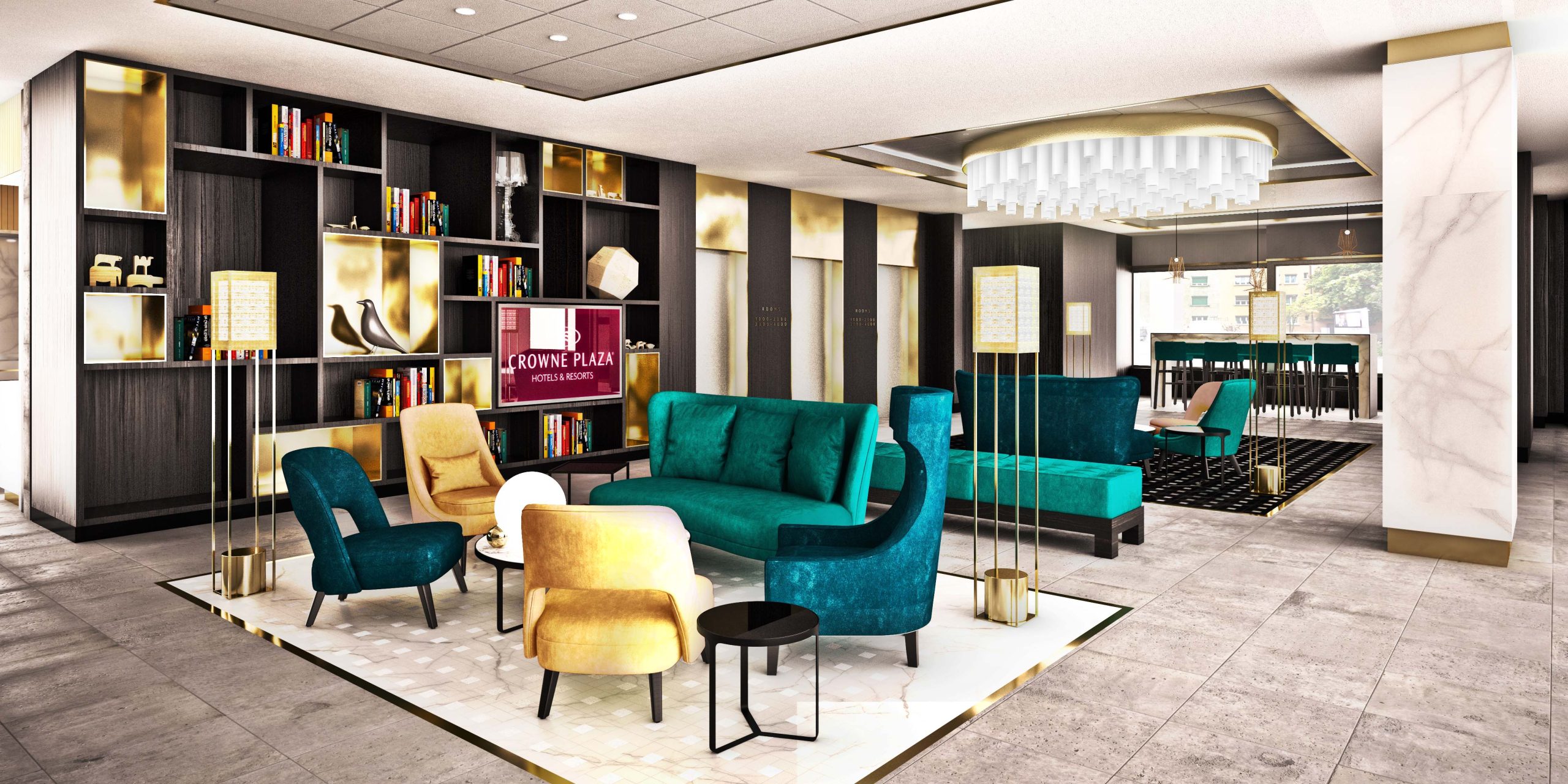 Crowne Plaza Zurich lobby - Gitaly contract